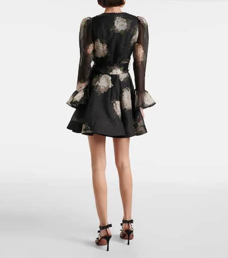 商品Zimmermann|Balance花卉亚麻与真丝迷你连衣裙,价格¥8759,第3张图片详细描述