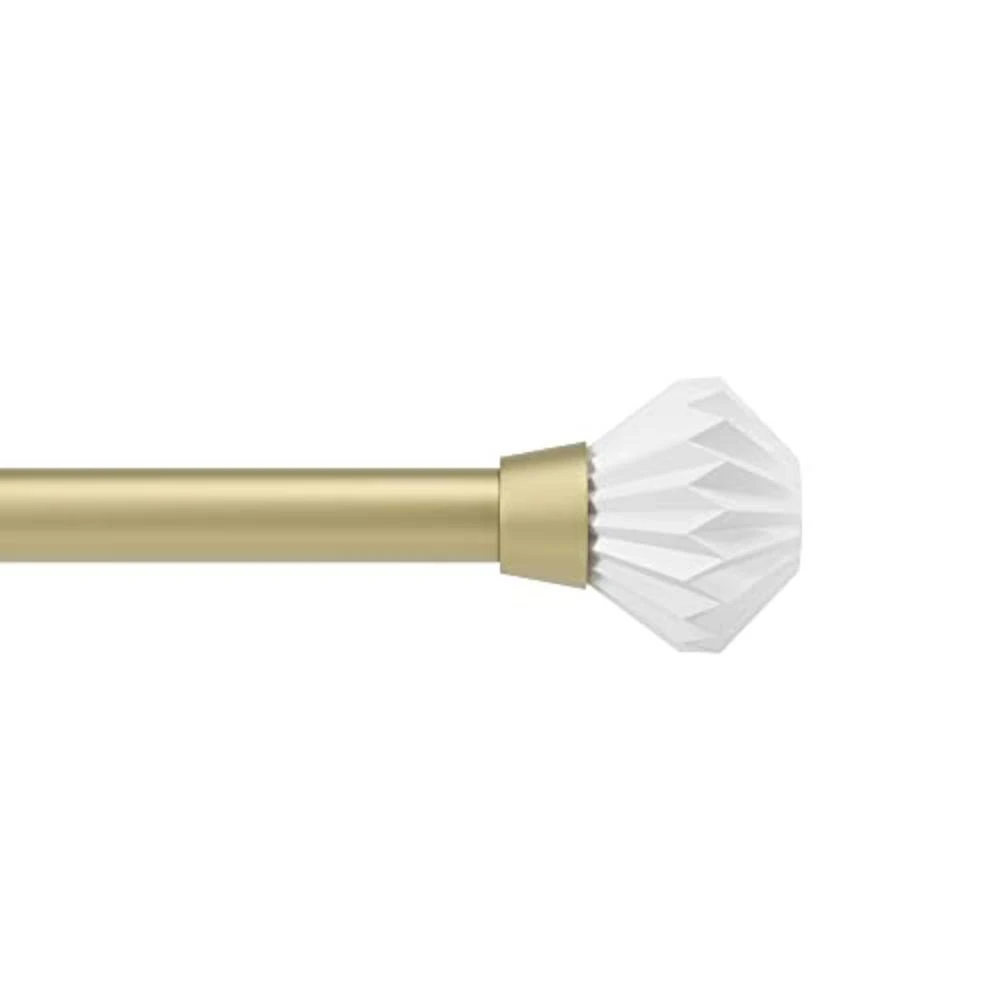 商品Umbra|Pleat Modern 1-inch Curtain Rod, Includes 2 Matching Finials,价格¥514,第1张图片