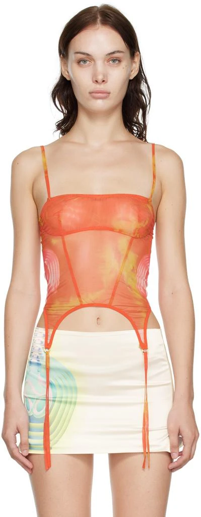 商品RoomSERVICE888|SSENSE Exclusive Orange Snuff Bottle Tank Top,价格¥874,第1张图片