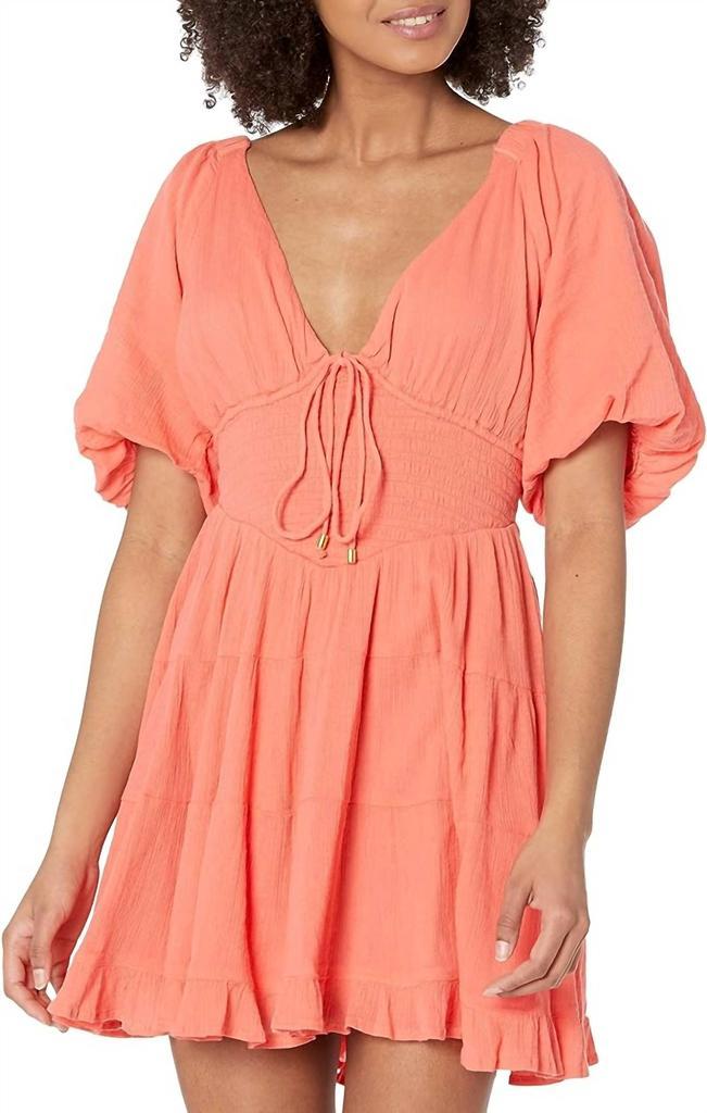 商品Free People|Perfect Day Mini Dress In Watermelon,价格¥546,第1张图片