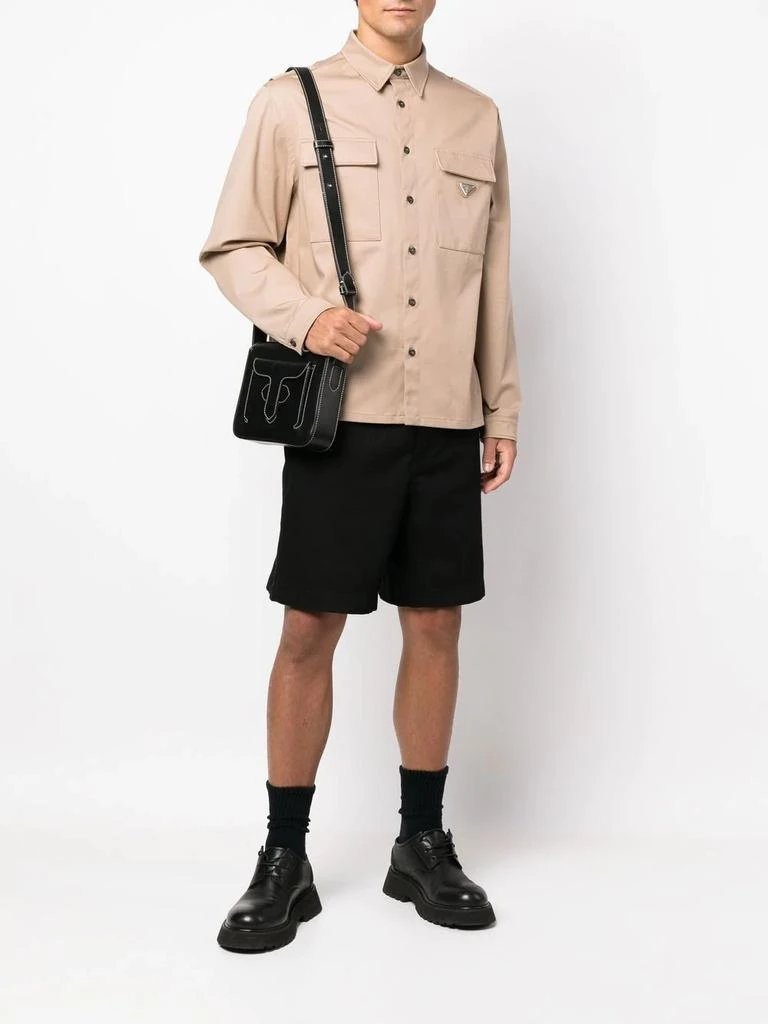 商品Prada|PRADA logo long-sleeve shirt,价格¥10181,第2张图片详细描述
