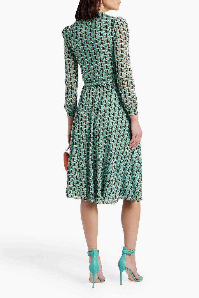 商品Diane von Furstenberg|Phoenix printed stretch-mesh midi wrap dress,价格¥1702,第3张图片详细描述