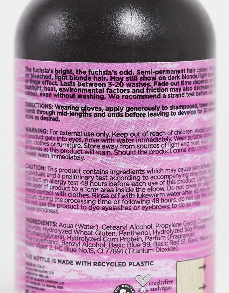 商品BLEACH LONDON|BLEACH LONDON Odd Fuchsia Super Cool Colour 150ml,价格¥52,第2张图片详细描述
