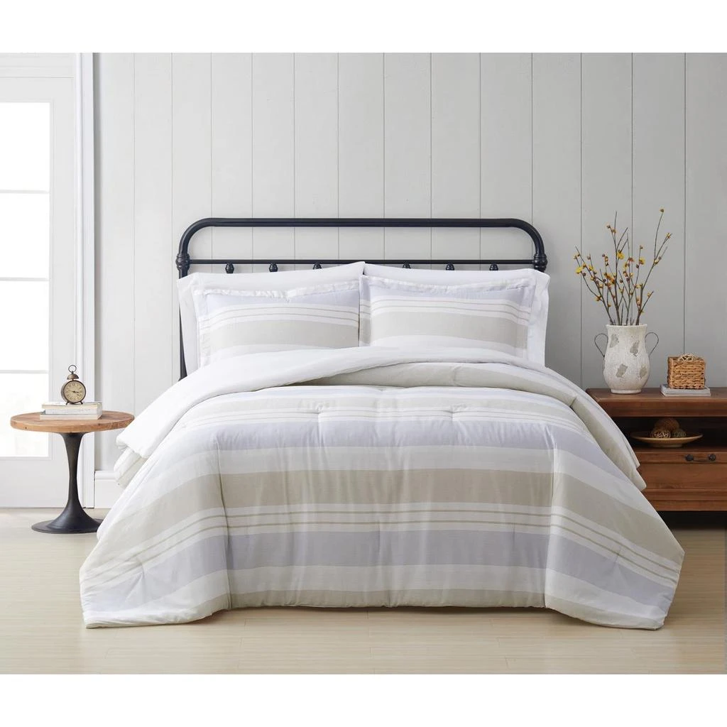 商品Cottage Classics|Spa Stripe Comforter Set,价格¥605,第1张图片