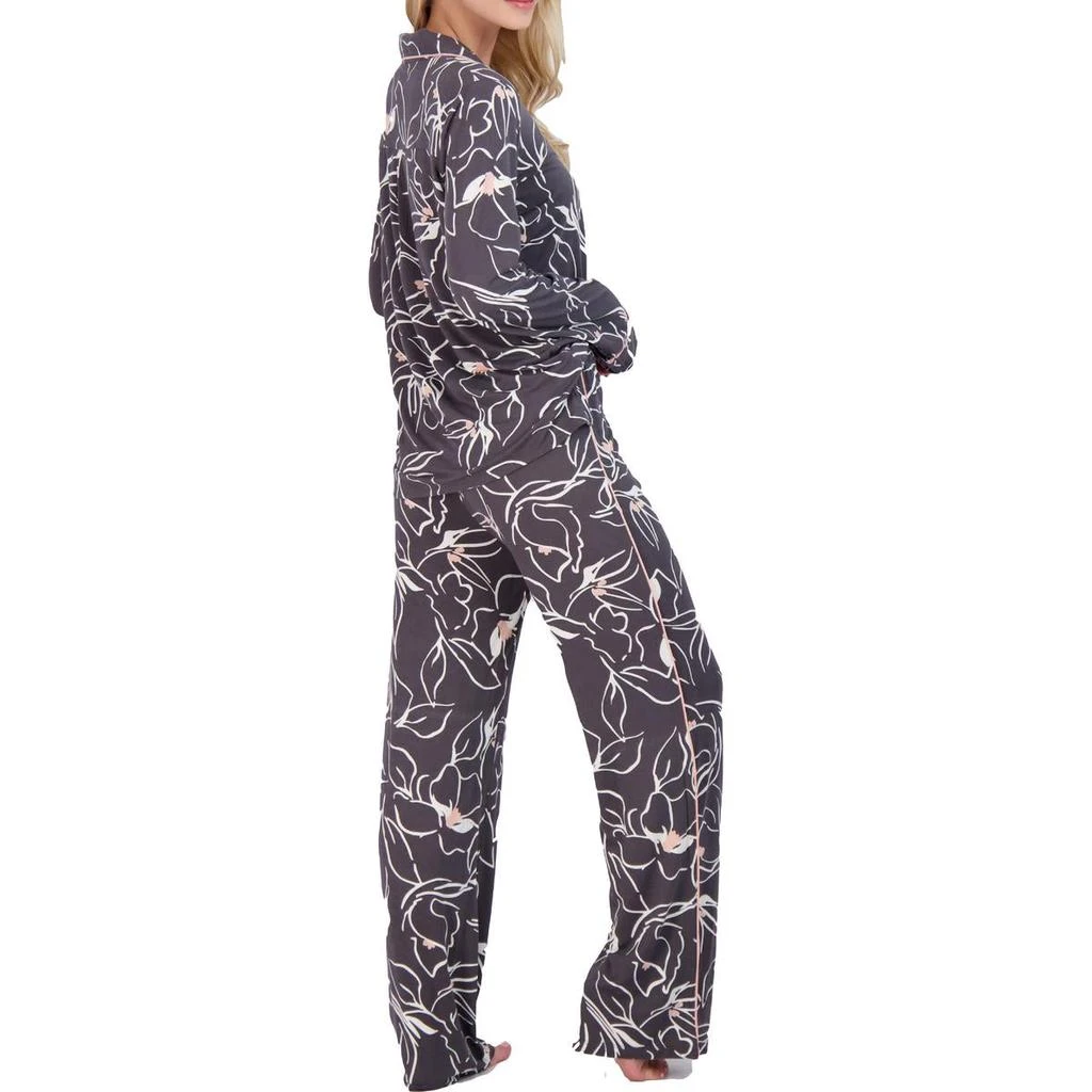 商品P.J. Salvage|PJ Salvage Love Lines Women's 2 Piece Printed Modal Jersey Pajama Sleepwear Set,价格¥305,第4张图片详细描述
