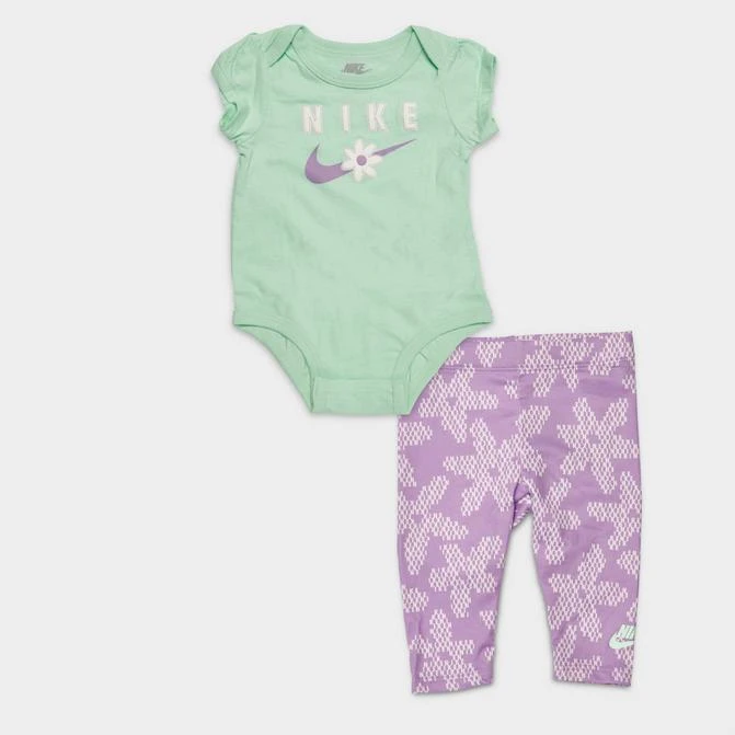 商品NIKE|Girls' Infant Nike Sport Daisy Bodysuit and Leggings Set (12M - 24M),价格¥185,第1张图片
