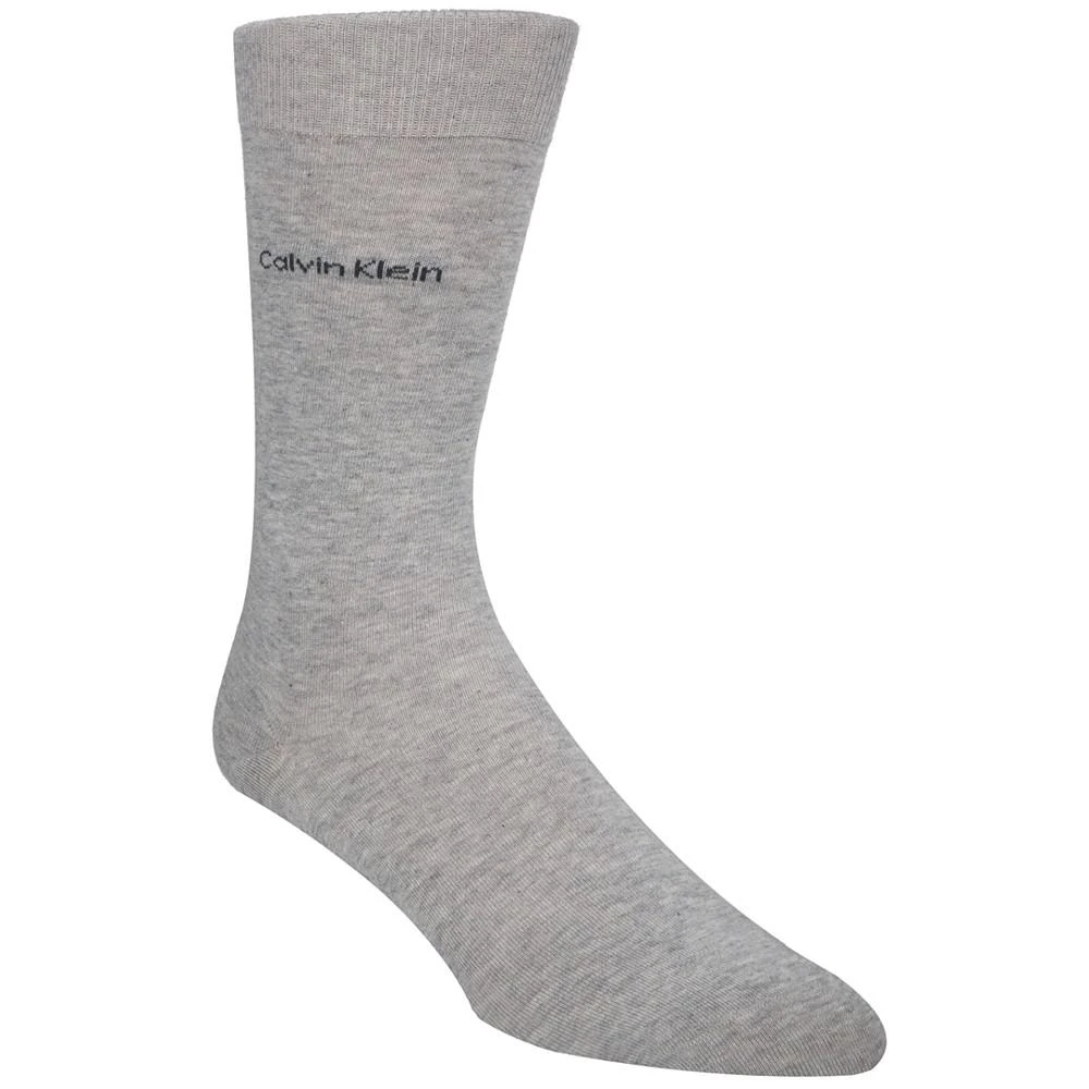 商品Calvin Klein|Men's Giza Cotton Flat Knit Crew Socks,价格¥42,第1张图片