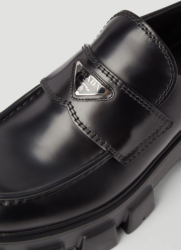 Monolith Leather Loafers in Black商品第5张图片规格展示