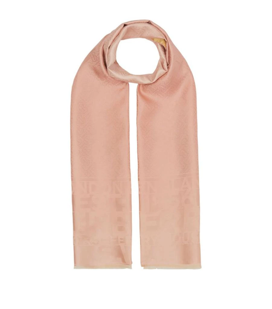 商品Burberry|Reversible Silk Jacquard Scarf,价格¥3979,第1张图片