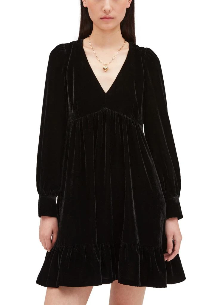商品Claudie Pierlot|短款天鹅绒连衣裙,价格¥2210,第2张图片详细描述