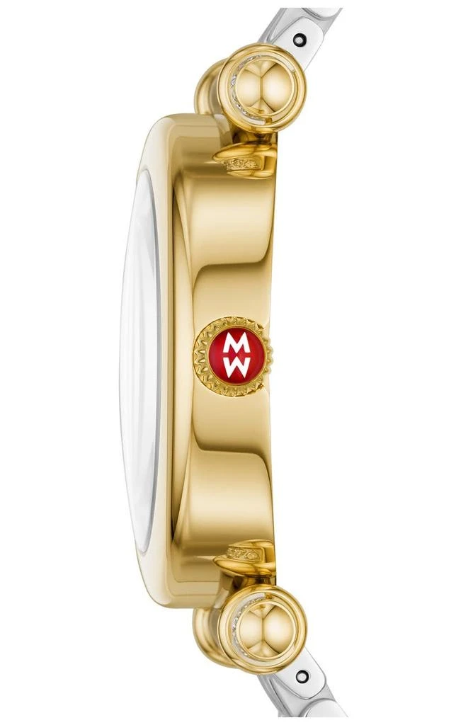 商品Michele|Women's Caber Diamond Two-Tone Bracelet Watch, 35mm - 0.19 ctw,价格¥8256,第2张图片详细描述