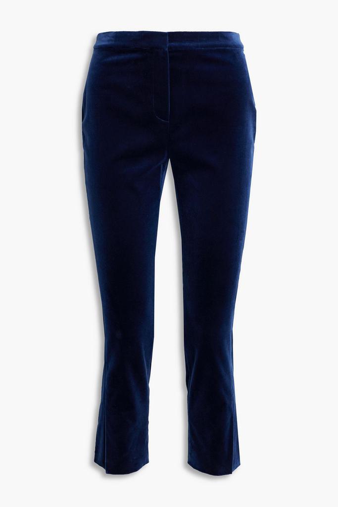 Cotton-blend velvet slim-leg pants商品第1张图片规格展示