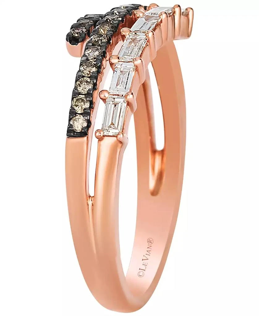 商品Le Vian|Vanilla Diamond (0.19 ct. t.w.) and Chocolate Diamond (0.23 ct. t.w.) Ring in 14K Strawberry Gold,价格¥19538,第3张图片详细描述