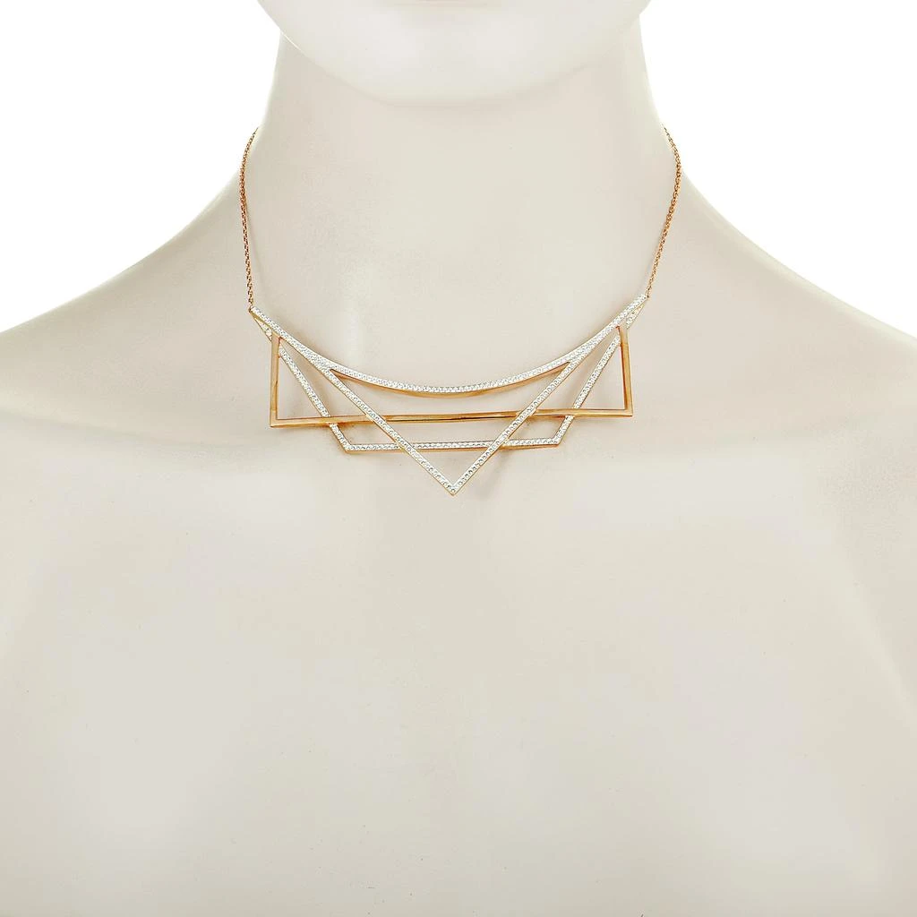 商品Swarovski|Swarovski Geometry White and Rose Gold Plated Crystal Necklace,价格¥572,第3张图片详细描述