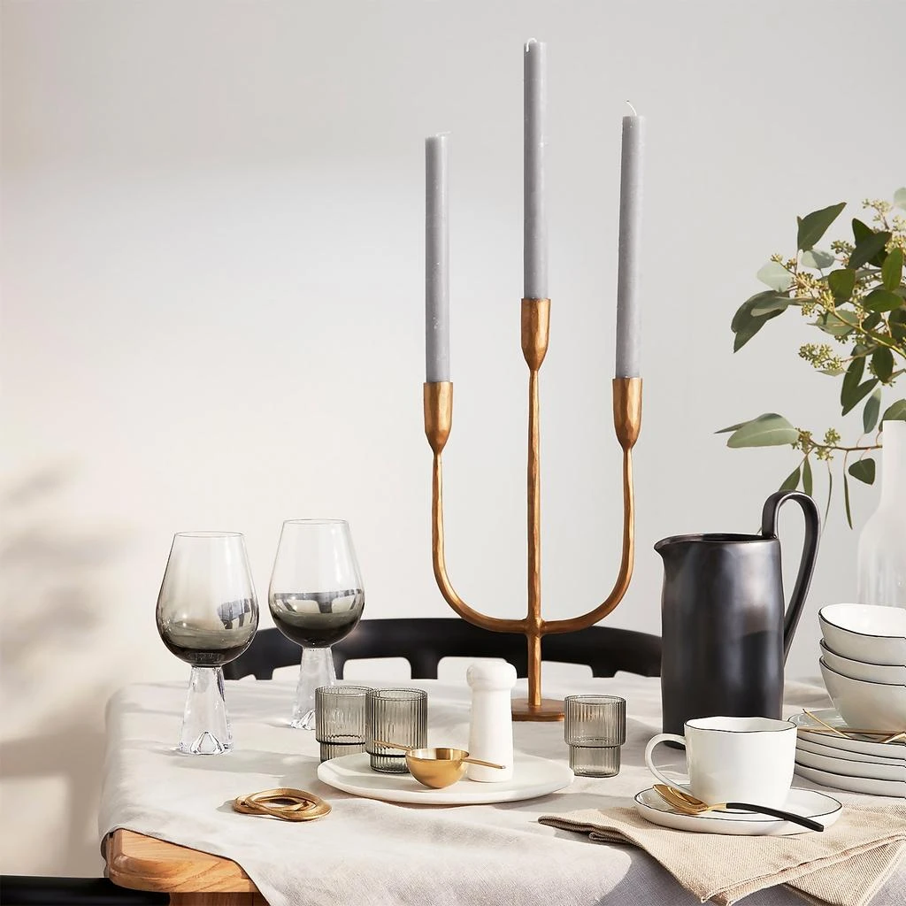 商品Nkuku|Nkuku Mbata Brass Candelabra - Antique Brass,价格¥393,第3张图片详细描述