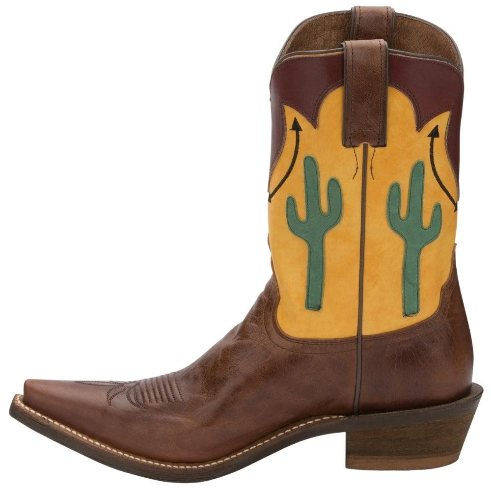 商品Nocona Boots|Phoenix Brown Embroidery Snip Toe Cowboy Boots,价格¥683,第3张图片详细描述