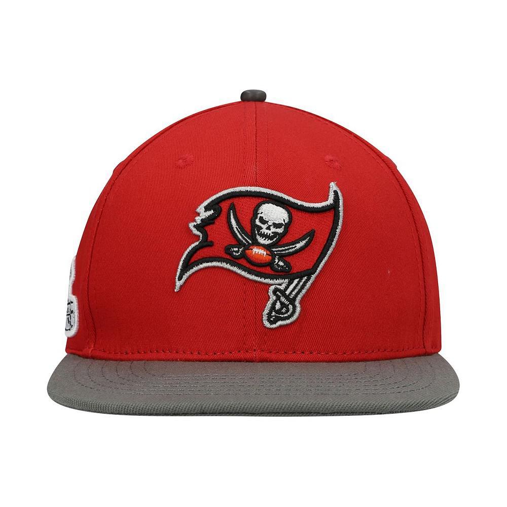 商品Pro Standard|Men's Red, Pewter Tampa Bay Buccaneers 2Tone Snapback Hat,价格¥297,第5张图片详细描述
