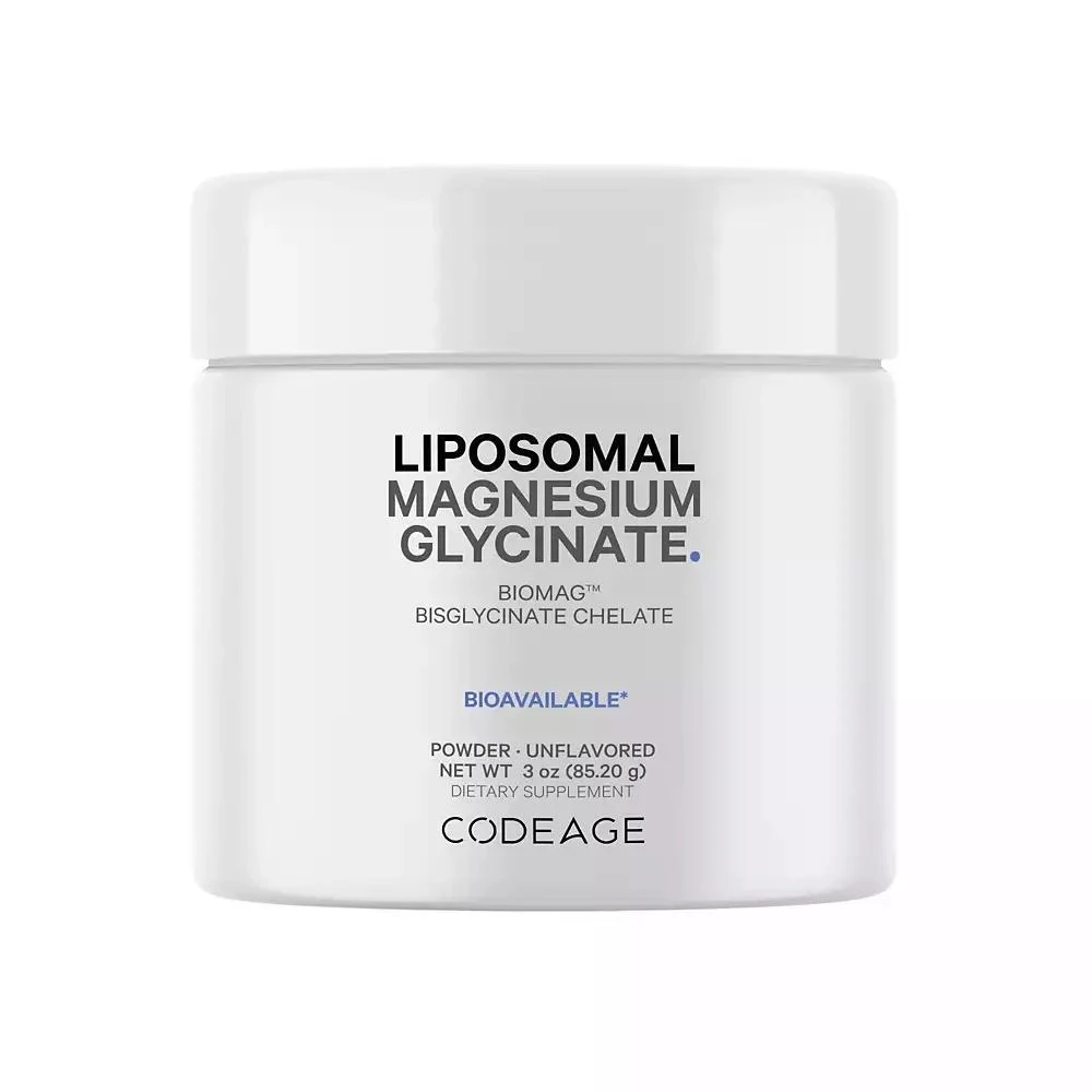 商品Codeage|Magnesium Glycinate Powder, Unflavored Bisglycinate Magnesium Chelated Mineral Non-GMO - 3 oz,价格¥225,第1张图片