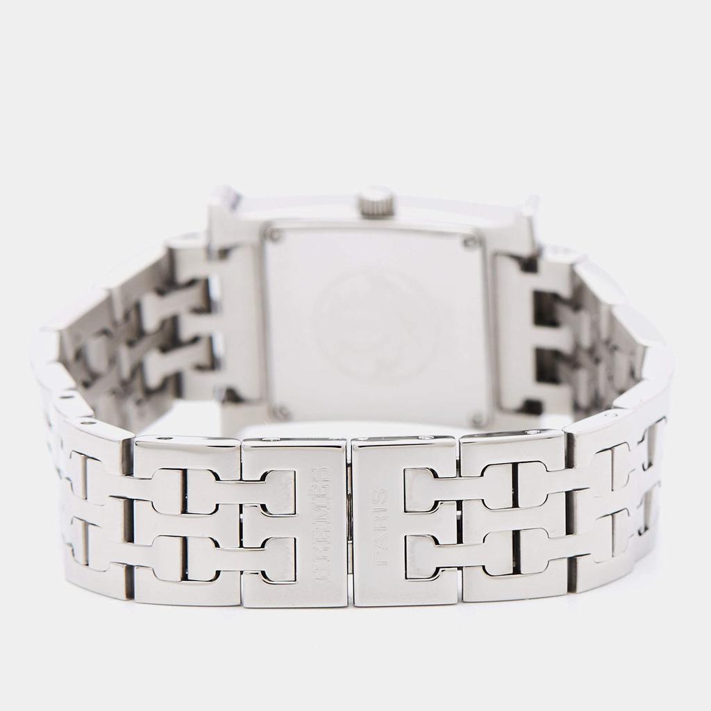 Hermes Black Stainless Steel Heure H HH1.210 Women's Wristwatch 21 mm商品第5张图片规格展示