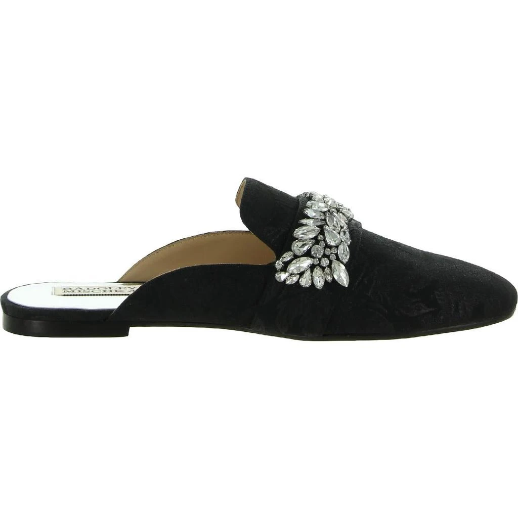 商品Badgley Mischka|Badgley Mischka Womens Kana Shimmer Rhinestone Loafers,价格¥627,第3张图片详细描述