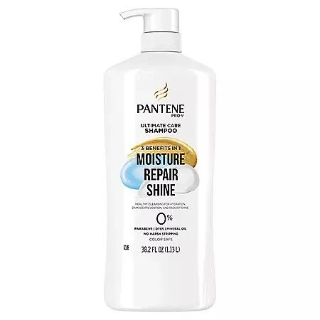 商品Pantene|Pantene Pro-V Ultimate Care 3-in-1 Shampoo, 38.2 fl. oz.,价格¥66,第1张图片