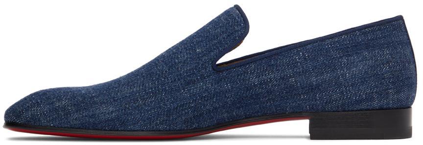 商品Christian Louboutin|Blue Denim Dandelion Loafers,价格¥6486,第5张图片详细描述