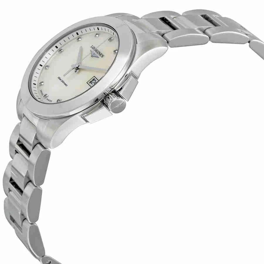 商品Longines|Longines Conquest Mother of Pearl Dial Ladies Watch L3.377.4.87.6,价格¥6350,第2张图片详细描述