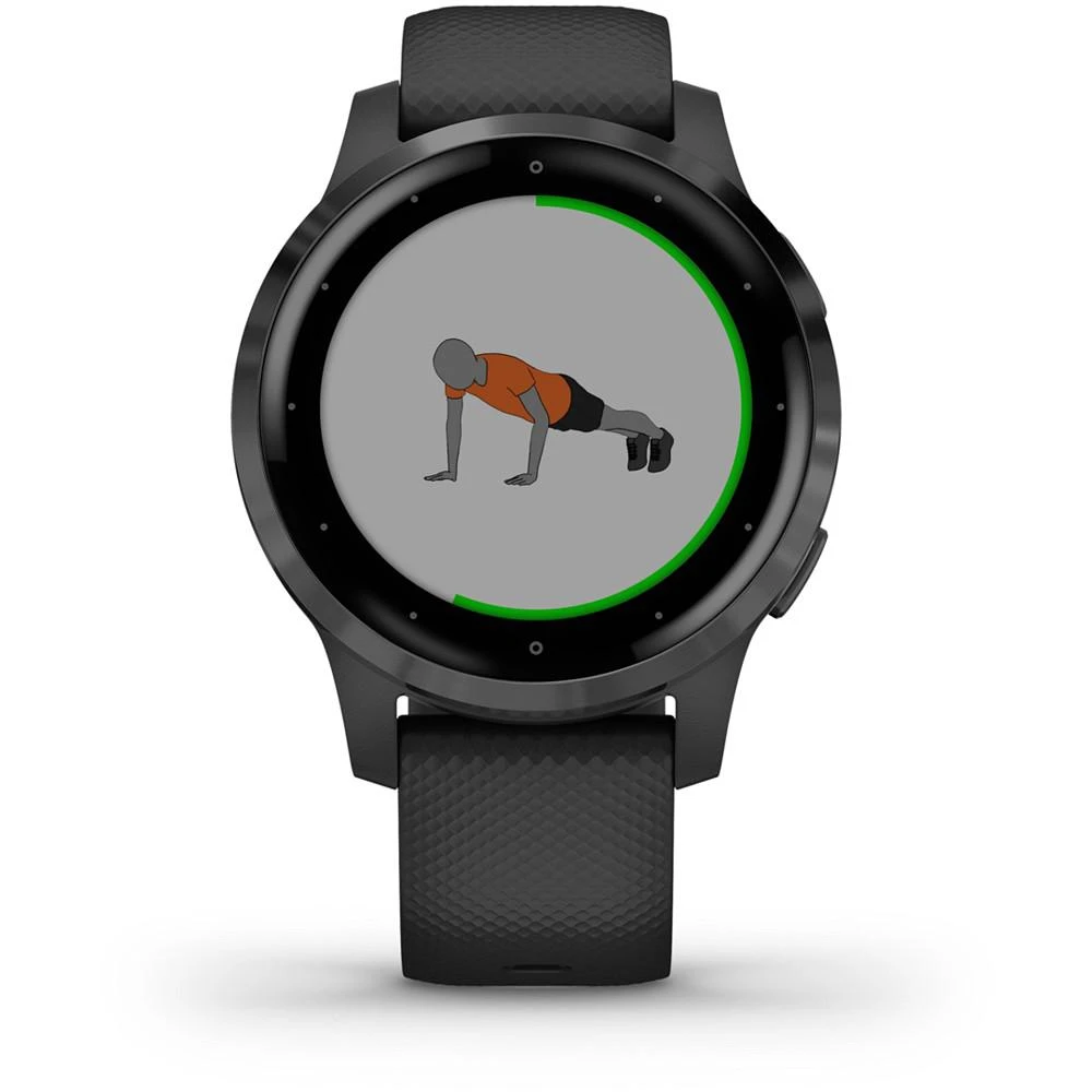 Unisex vivoactive 4S Black Silicone Strap Touchscreen Smart Watch 40mm 商品