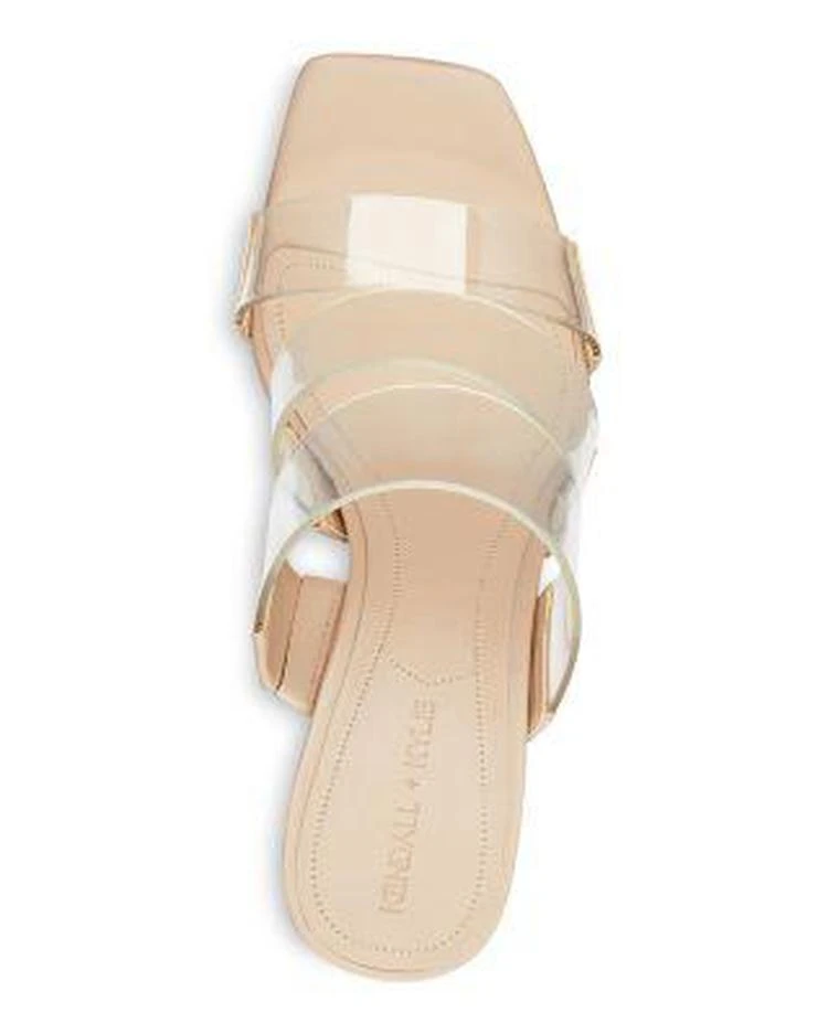 商品KENDALL & KYLIE|KENDALL and KYLIE Women's Leila2 Lucite Block Heel Sandals ,价格¥477,第3张图片详细描述