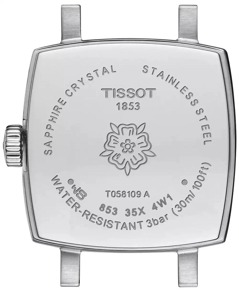 商品Tissot|Women's Lovely Diamond 1/20 ct t.w. Printed Strap Watch 20mm,价格¥2137,第3张图片详细描述