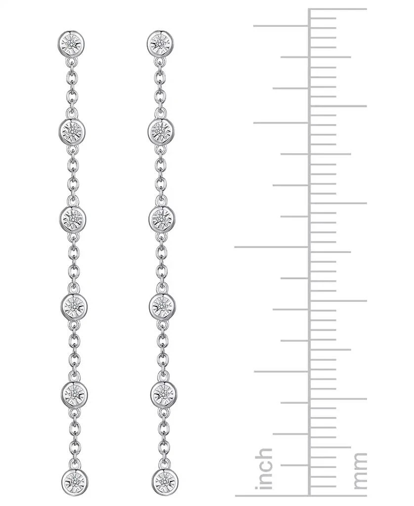 3-Pc. Set Diamond Station Collar Necklace, Bracelet & Linear Drop Earrings (1/5 ct. t.w.) in Sterling Silver 商品