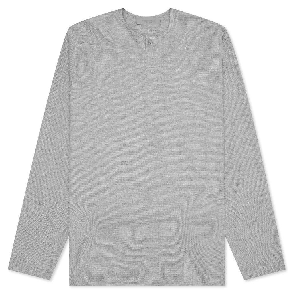 商品Essentials|Fear of God Essentials Henley Thermal Set - Dark Oatmeal,价格¥414,第2张图片详细描述