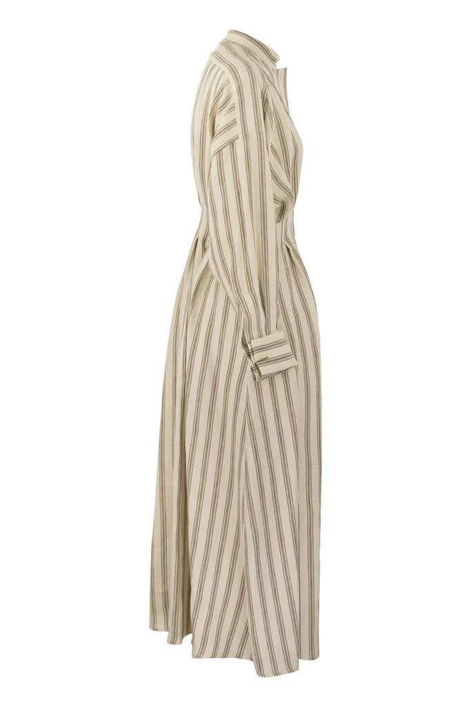 商品Max Mara|YOLE - STRIPED LINEN LONG DRESS,价格¥4510,第3张图片详细描述