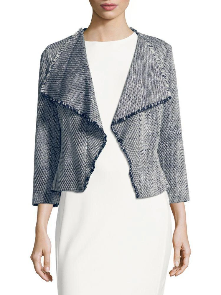 商品Karl Lagerfeld Paris|Open-Front Tweed Jacket,价格¥488,第3张图片详细描述