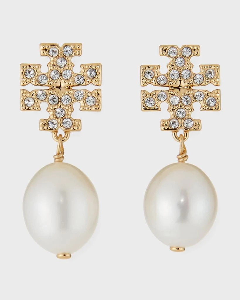 商品Tory Burch|Kira Pave Pearl Drop Earring,价格¥990,第1张图片