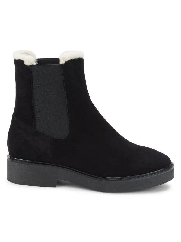 商品Stuart Weitzman|Alpine Faux Fur Lined Suede Chelsea Boots,价格¥1516,第1张图片