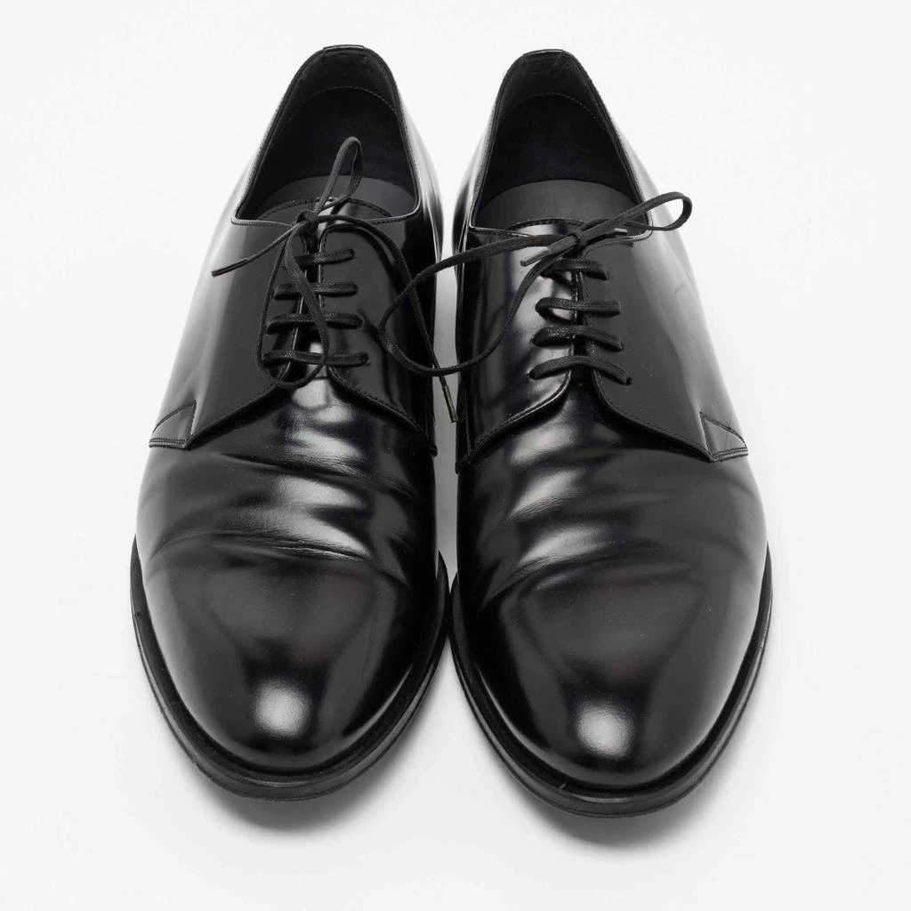 商品[二手商品] Dior|Dior Black Leather Timeless Lace Up Oxford Size 43.5,价格¥2412,第3张图片详细描述