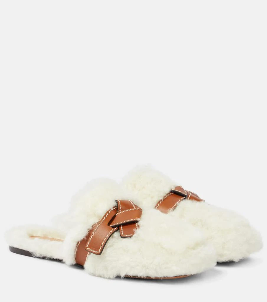 商品Loewe|Gate shearling slippers,价格¥6571,第1张图片
