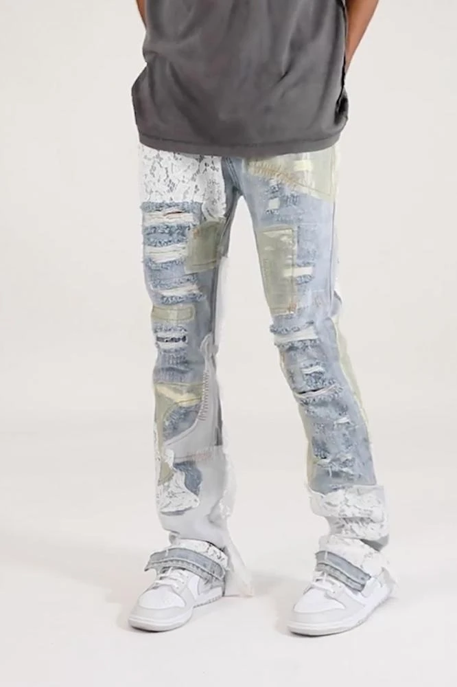 商品MNML|D101 Straight Denim - Blue/White,价格¥200,第3张图片详细描述