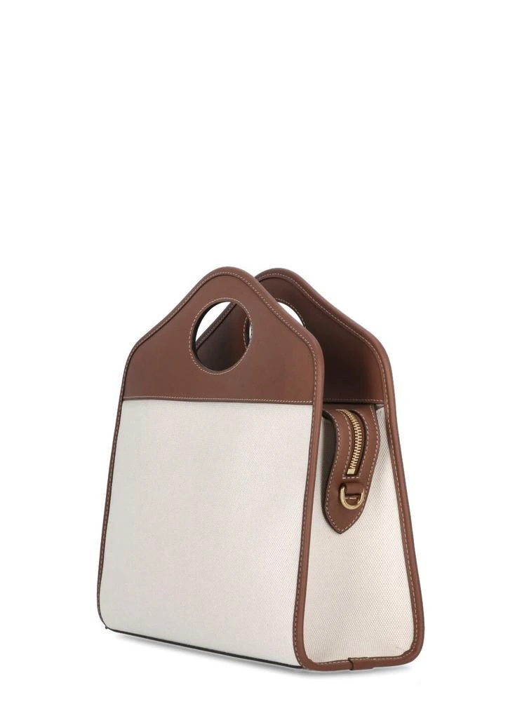 商品Burberry|Burberry Pocket Two-Tone Small Tote Bag,价格¥10638,第2张图片详细描述