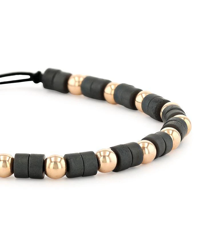 商品Alberto Milani|Men's 18K Rose Gold & Hematite Beaded Bracelet,价格¥3103,第2张图片详细描述