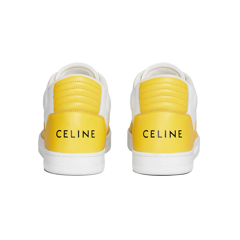 【预售3-7天】CELINE/赛琳 21年秋冬新款 CT-02系列 男士荧光白/黄色牛皮革中帮运动鞋342823338C.01OE商品第3张图片规格展示