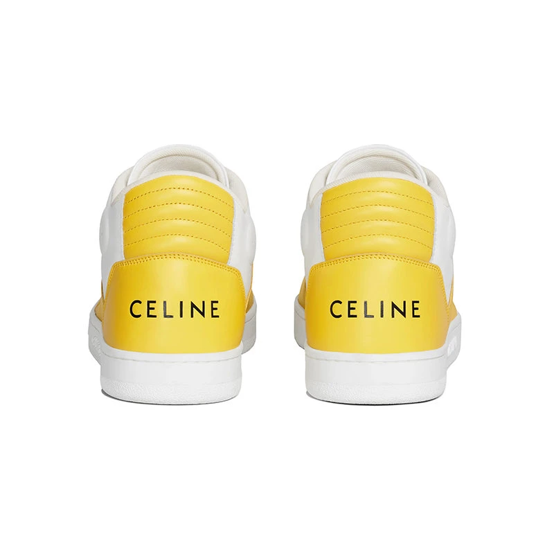 商品Celine|【预售3-7天】CELINE/赛琳 21年秋冬新款 CT-02系列 男士荧光白/黄色牛皮革中帮运动鞋342823338C.01OE,价格¥5880,第5张图片详细描述