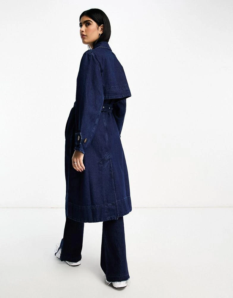 商品Barbour|Barbour Denim Somerland trench jacket in dark wash,价格¥935,第2张图片详细描述