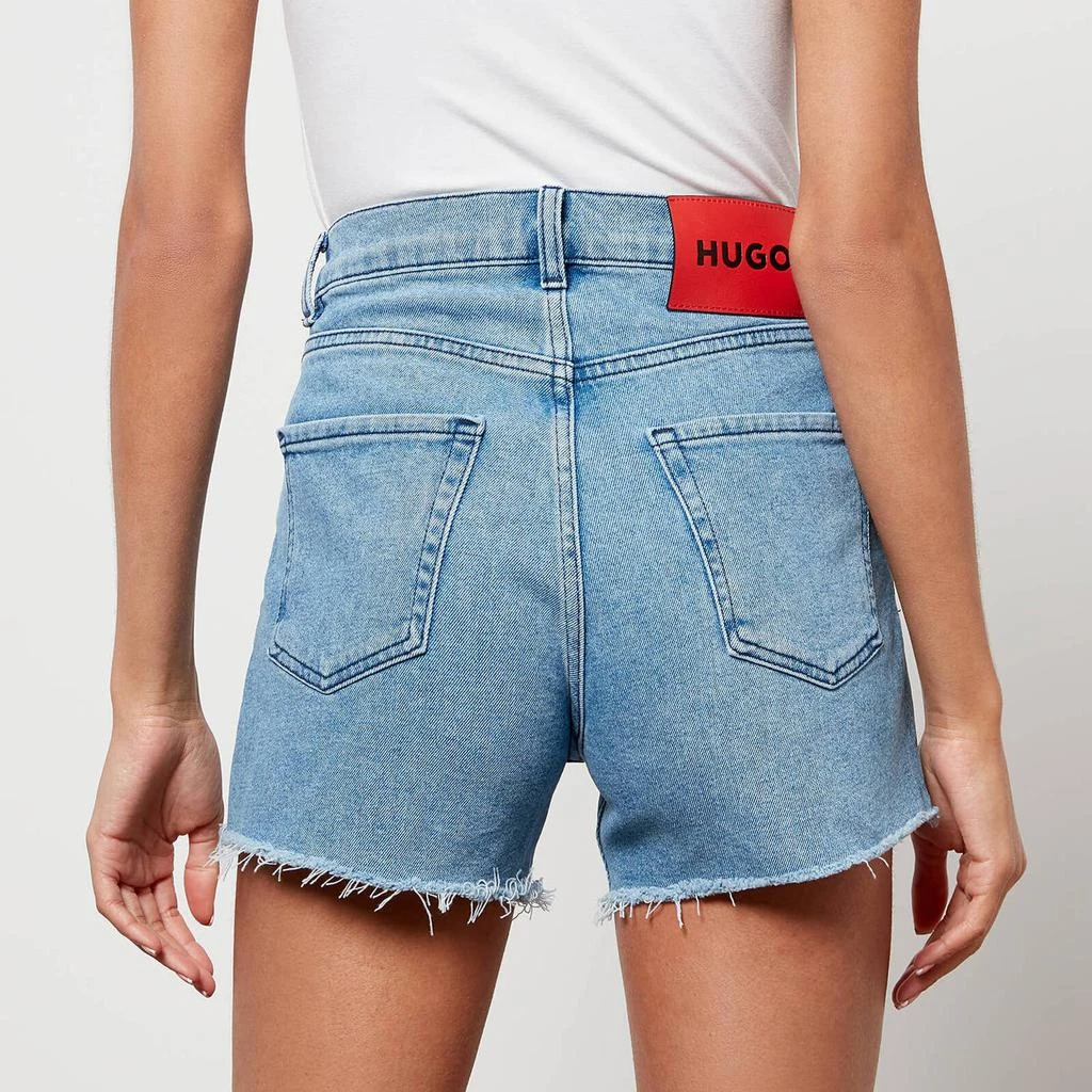 商品Hugo Boss|HUGO Women's Geina Denim Shorts - Turquoise/Aqua,价格¥235,第2张图片详细描述