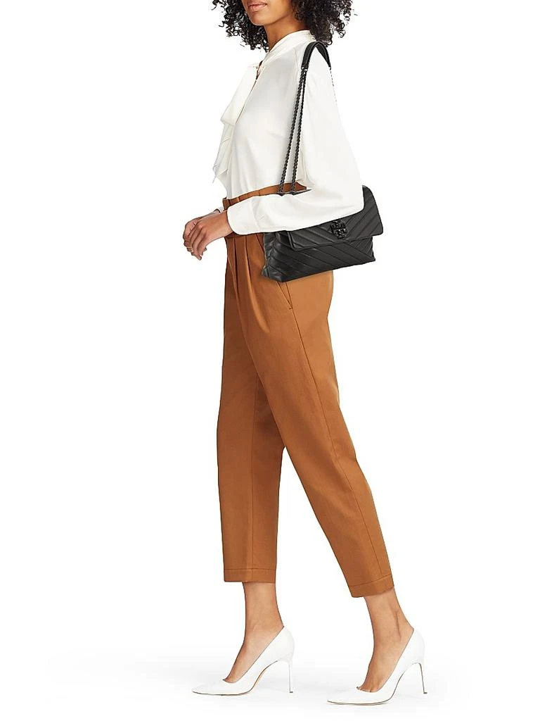 商品Tory Burch|Large Kira Chevron Leather Shoulder Bag,价格¥4419,第2张图片详细描述