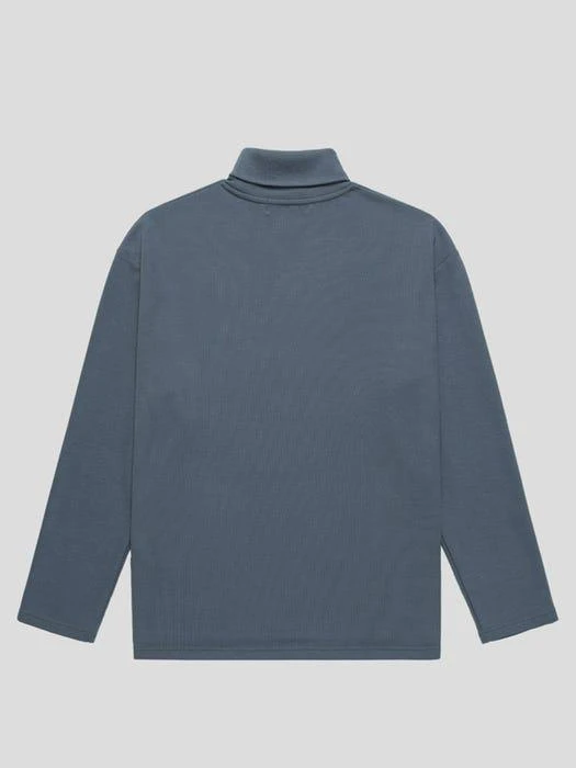 商品GARMENT LABLE|Knit Turtle Neck Long Sleeve T-Shirt_Ash Blue,价格¥388,第3张图片详细描述