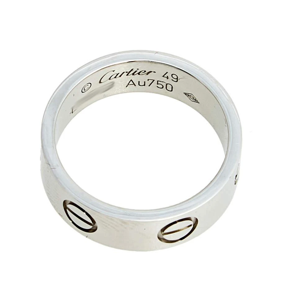 商品[二手商品] Cartier|Cartier Love 18K White Gold Band Ring Size 49,价格¥4675,第4张图片详细描述