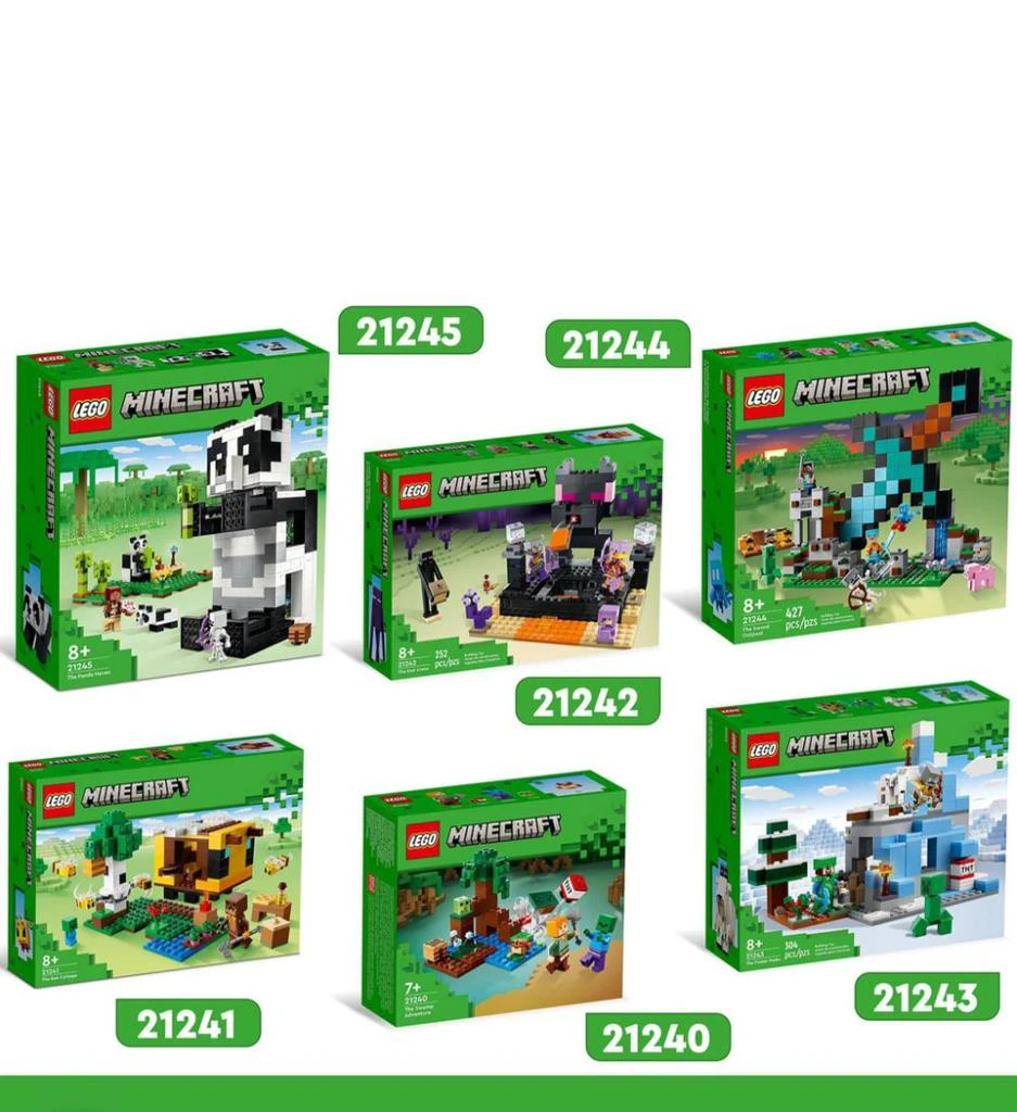 商品LEGO|Minecraft The Panda Haven House 21245,价格¥481,第4张图片详细描述