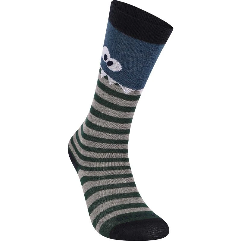 商品Story Loris|Monster print striped socks set in green navy and white,价格¥266,第2张图片详细描述